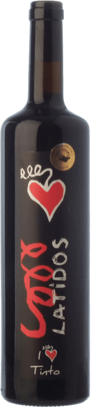 6,95 € 免费送货 | 红酒 Latidos I Love Tinto 橡木 I.G.P. Vino de la Tierra de Valdejalón 西班牙 Grenache 瓶子 75 cl