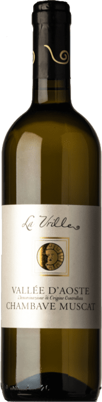 23,95 € 免费送货 | 白酒 La Vrille Chambave Muscat D.O.C. Valle d'Aosta 瓦莱达奥斯塔 意大利 Muscat White 瓶子 75 cl