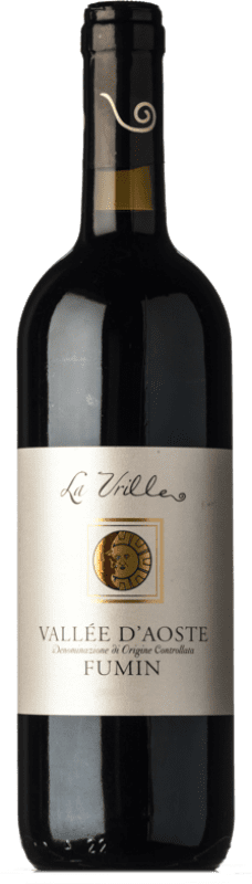 34,95 € 免费送货 | 红酒 La Vrille D.O.C. Valle d'Aosta 瓦莱达奥斯塔 意大利 Fumin 瓶子 75 cl