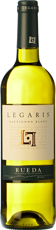 10,95 € Spedizione Gratuita | Vino bianco Legaris D.O. Rueda Castilla y León Spagna Sauvignon Bianca Bottiglia 75 cl