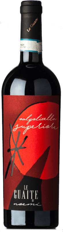 38,95 € Envio grátis | Vinho tinto Le Guaite di Noemi Superiore D.O.C. Valpolicella Vêneto Itália Corvina, Rondinella, Corvinone Garrafa 75 cl