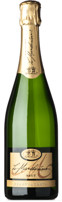 24,95 € Бесплатная доставка | Белое игристое Le Marchesine брют D.O.C.G. Franciacorta Ломбардии Италия Pinot Black, Chardonnay, Pinot White бутылка 75 cl