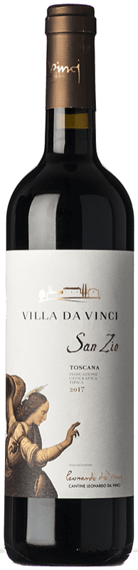 25,95 € Бесплатная доставка | Красное вино Leonardo da Vinci San Zio I.G.T. Toscana Тоскана Италия Sangiovese — Санджовезе Бутылка 75 cl