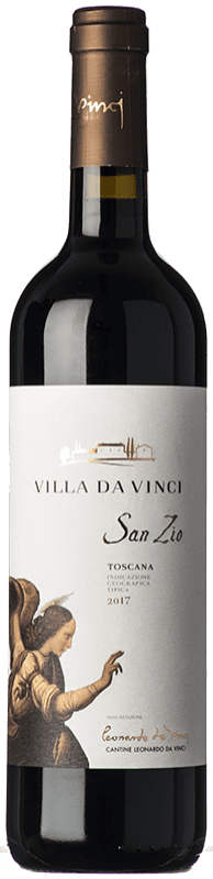 18,95 € Free Shipping | Red wine Leonardo da Vinci San Zio I.G.T. Toscana Tuscany Italy Sangiovese Bottle 75 cl