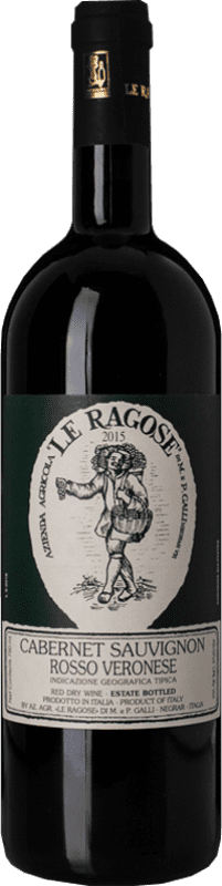 19,95 € Envío gratis | Vino tinto Le Ragose I.G.T. Veronese Veneto Italia Cabernet Sauvignon Botella 75 cl