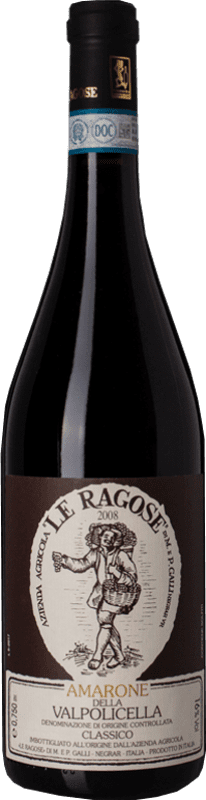 53,95 € Envío gratis | Vino tinto Le Ragose D.O.C.G. Amarone della Valpolicella Veneto Italia Corvina, Rondinella, Corvinone Botella 75 cl