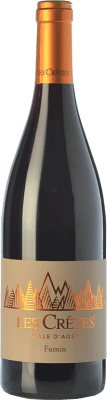 45,95 € Free Shipping | Red wine Les Cretes D.O.C. Valle d'Aosta Valle d'Aosta Italy Fumin Bottle 75 cl