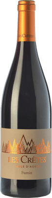 25,95 € Spedizione Gratuita | Vino rosso Les Cretes D.O.C. Valle d'Aosta Valle d'Aosta Italia Fumin Bottiglia 75 cl