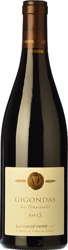 23,95 € Бесплатная доставка | Красное вино Les Vins de Vienne Les Pimpignoles старения A.O.C. Gigondas Рона Франция Syrah, Grenache, Monastrell бутылка 75 cl