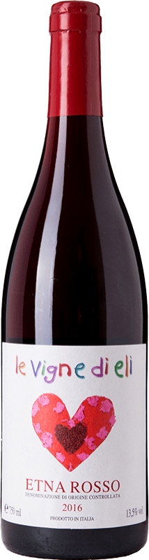 22,95 € Бесплатная доставка | Красное вино Le Vigne di Eli Rosso D.O.C. Etna Сицилия Италия Nerello Mascalese, Nerello Cappuccio бутылка 75 cl