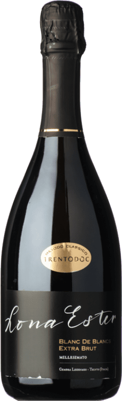 34,95 € Envío gratis | Espumoso blanco Lona Ester Extra Brut D.O.C. Trento Trentino-Alto Adige Italia Chardonnay Botella 75 cl