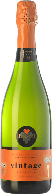 17,95 € Free Shipping | White Sparkling Wine Loxarel Brut Nature Vintage Reserve — Aged D.O. Penedès Catalonia Spain Macabeo, Xarel·lo, Chardonnay Eco — Organic 75 cl