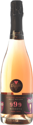 14,95 € 免费送货 | 玫瑰气泡酒 Loxarel 999 Rosat Brut Nature 预订 D.O. Penedès 加泰罗尼亚 西班牙 Pinot Black, Xarel·lo Vermell 瓶子 75 cl
