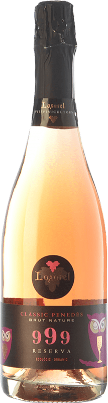 14,95 € 免费送货 | 玫瑰气泡酒 Loxarel 999 Rosat Brut Nature 预订 D.O. Penedès 加泰罗尼亚 西班牙 Pinot Black, Xarel·lo Vermell 瓶子 75 cl