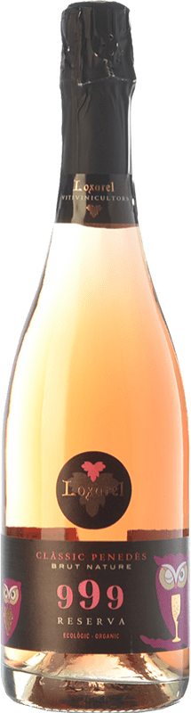 17,95 € Free Shipping | Rosé sparkling Loxarel 999 Rosat Brut Nature Reserve D.O. Penedès Catalonia Spain Pinot Black, Xarel·lo Vermell Organic Bottle 75 cl