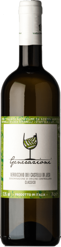 8,95 € Бесплатная доставка | Белое вино Luca Cimarelli Generazioni D.O.C. Verdicchio dei Castelli di Jesi Marche Италия Verdicchio бутылка 75 cl