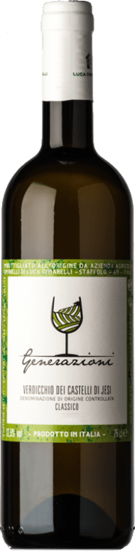 8,95 € 免费送货 | 白酒 Luca Cimarelli Generazioni D.O.C. Verdicchio dei Castelli di Jesi 马尔凯 意大利 Verdicchio 瓶子 75 cl
