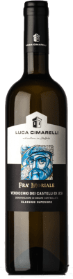 16,95 € Бесплатная доставка | Белое вино Luca Cimarelli Fra' Moriale D.O.C. Verdicchio dei Castelli di Jesi Marche Италия Verdicchio — Вердиккьо 75 cl