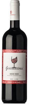 8,95 € 免费送货 | 红酒 Luca Cimarelli Generazioni Rosso I.G.T. Marche 马尔凯 意大利 Sangiovese, Montepulciano 瓶子 75 cl