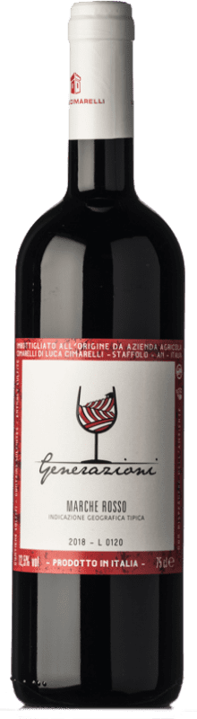 8,95 € Envio grátis | Vinho tinto Luca Cimarelli Generazioni Rosso I.G.T. Marche Marche Itália Sangiovese, Montepulciano Garrafa 75 cl