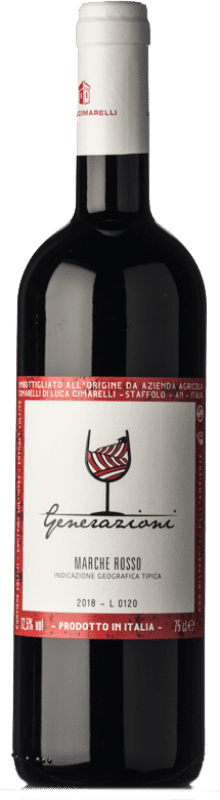 8,95 € Envío gratis | Vino Tinto Luca Cimarelli Generazioni I.G.T. Marche Marche Italia Sangiovese, Montepulciano 75 cl