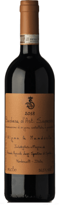 71,95 € Бесплатная доставка | Красное вино Luigi Spertino La Mandorla Superiore D.O.C. Barbera d'Asti Пьемонте Италия Barbera бутылка 75 cl