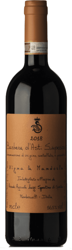 71,95 € Envío gratis | Vino tinto Luigi Spertino La Mandorla Superiore D.O.C. Barbera d'Asti Piemonte Italia Barbera Botella 75 cl