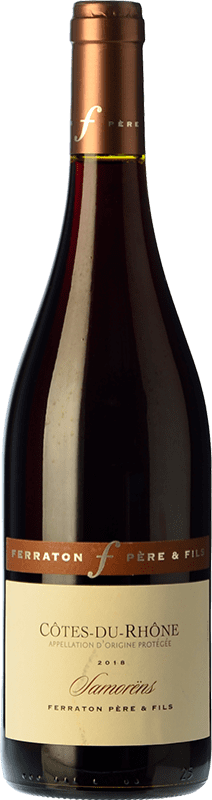 13,95 € Бесплатная доставка | Красное вино Ferraton Père Samorëns молодое A.O.C. Côtes du Rhône Рона Франция Syrah — Сира, Garnacha — Гренаш, Cinsault — Сансо 75 cl