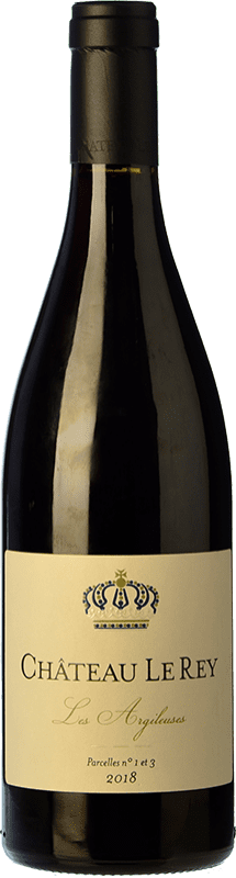 15,95 € 免费送货 | 红酒 Vignobles K Château Le Rey Les Argileuses 岁 A.O.C. Côtes de Castillon 波尔多 法国 Merlot, Cabernet Franc 瓶子 75 cl