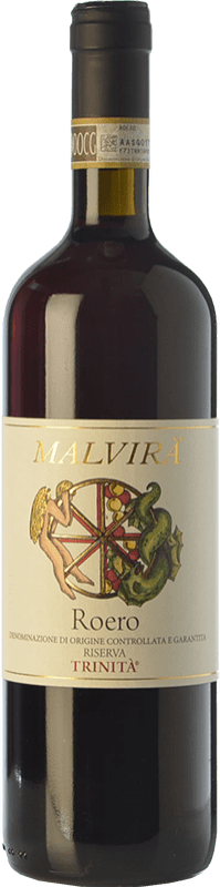 29,95 € Spedizione Gratuita | Vino rosso Malvirà Trinità Riserva D.O.C.G. Roero Piemonte Italia Nebbiolo Bottiglia 75 cl