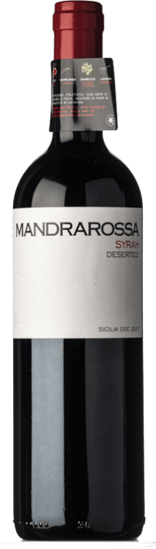 11,95 € Envio grátis | Vinho tinto Mandrarossa Desertico D.O.C. Sicilia Sicília Itália Syrah Garrafa 75 cl