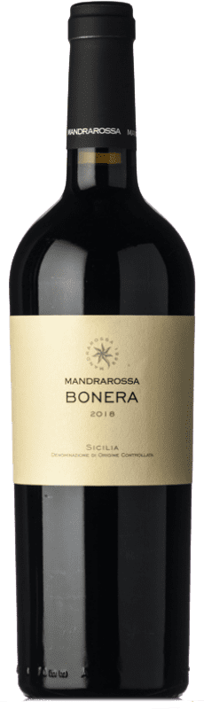 15,95 € Envoi gratuit | Vin rouge Mandrarossa Bonera I.G.T. Terre Siciliane Sicile Italie Cabernet Franc, Nero d'Avola Bouteille 75 cl