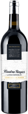 19,95 € Envío gratis | Vino blanco Cuatro Rayas Longverdejo Gran Vino D.O. Rueda Castilla y León España Verdejo Botella 75 cl