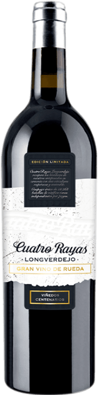 19,95 € 免费送货 | 白酒 Cuatro Rayas Longverdejo Gran Vino D.O. Rueda 卡斯蒂利亚莱昂 西班牙 Verdejo 瓶子 75 cl