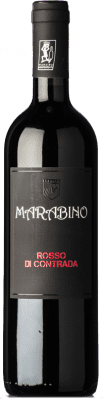 12,95 € Бесплатная доставка | Красное вино Marabino Rosso di Contrada D.O.C. Sicilia Сицилия Италия Nero d'Avola Органический бутылка 75 cl