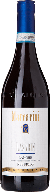 18,95 € 免费送货 | 红酒 Marcarini Lasarin D.O.C. Langhe 皮埃蒙特 意大利 Nebbiolo 瓶子 75 cl