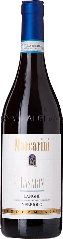 18,95 € Spedizione Gratuita | Vino Rosso Marcarini Lasarin D.O.C. Langhe Piemonte Italia Nebbiolo 75 cl