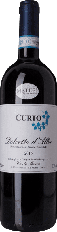 18,95 € 免费送货 | 红酒 Marco Curto D.O.C.G. Dolcetto d'Alba 皮埃蒙特 意大利 Dolcetto 瓶子 75 cl