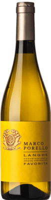 12,95 € Бесплатная доставка | Белое вино Marco Porello D.O.C. Langhe Пьемонте Италия Favorita бутылка 75 cl