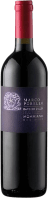 13,95 € 免费送货 | 红酒 Marco Porello Mommiano D.O.C. Barbera d'Alba 皮埃蒙特 意大利 Barbera 瓶子 75 cl