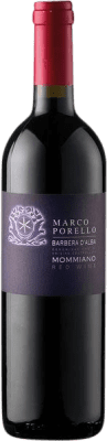 11,95 € 免费送货 | 红酒 Marco Porello Mommiano D.O.C. Barbera d'Alba 皮埃蒙特 意大利 Barbera 瓶子 75 cl