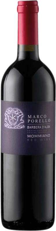 11,95 € 免费送货 | 红酒 Marco Porello Mommiano D.O.C. Barbera d'Alba 皮埃蒙特 意大利 Barbera 瓶子 75 cl