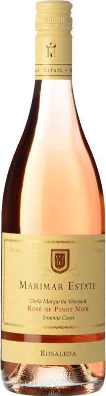 29,95 € 免费送货 | 玫瑰酒 Marimar Estate Rosaleda Rosé I.G. Sonoma Coast 索诺玛海岸 美国 Pinot Black 瓶子 75 cl