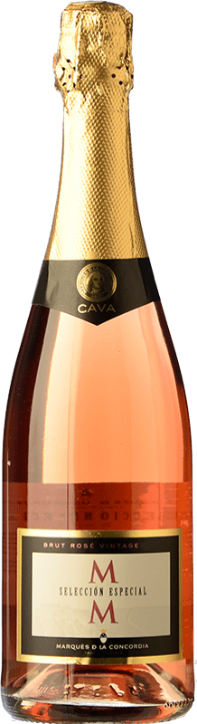 6,95 € Envio grátis | Espumante rosé Marqués de Monistrol MM Selección Especial Rosé Brut D.O. Cava Espanha Monastrell, Pinot Preto Garrafa 75 cl