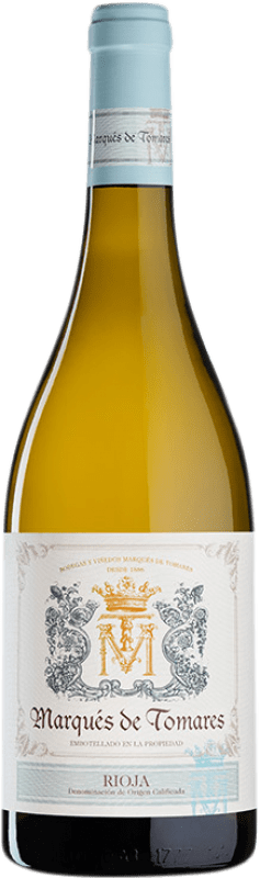 14,95 € Envio grátis | Vinho branco Marqués de Tomares Blanco Barrica Crianza D.O.Ca. Rioja La Rioja Espanha Viura, Grenache Branca Garrafa 75 cl