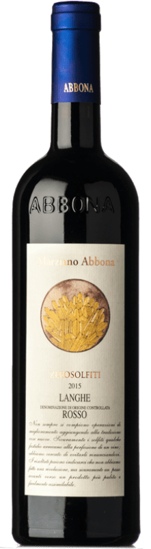31,95 € Free Shipping | Red Wine Abbona Zerosolfiti D.O.C. Langhe Piemonte Italy Nebbiolo, Dolcetto, Barbera Bottle 75 cl