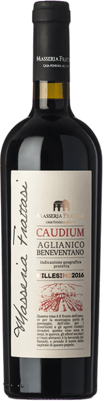 19,95 € Spedizione Gratuita | Vino Rosso Frattasi Caudium I.G.T. Beneventano Campania Italia Aglianico Eco — Biologico 75 cl