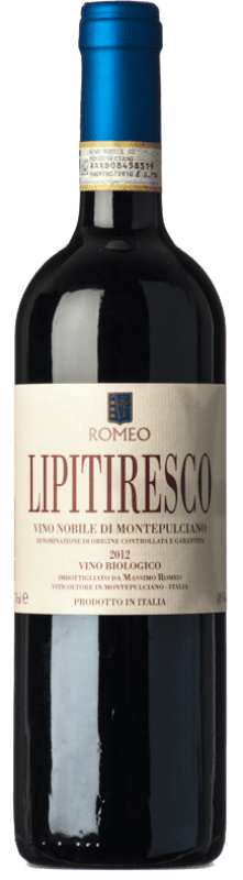 43,95 € Envoi gratuit | Vin Rouge Massimo Romeo Lipitiresco D.O.C.G. Vino Nobile di Montepulciano Toscane Italie Prugnolo Gentile Eco — Biologique 75 cl
