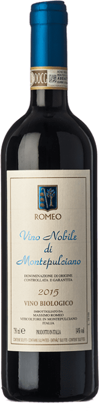 25,95 € 免费送货 | 红葡萄酒 Massimo Romeo D.O.C.G. Vino Nobile di Montepulciano 托斯卡纳 意大利 Prugnolo Gentile Eco 生态 有机 天然 瓶子 75 cl