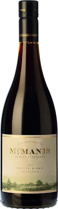 17,95 € Envoi gratuit | Vin rouge McManis Chêne I.G. California Californie États Unis Petite Syrah Bouteille 75 cl
